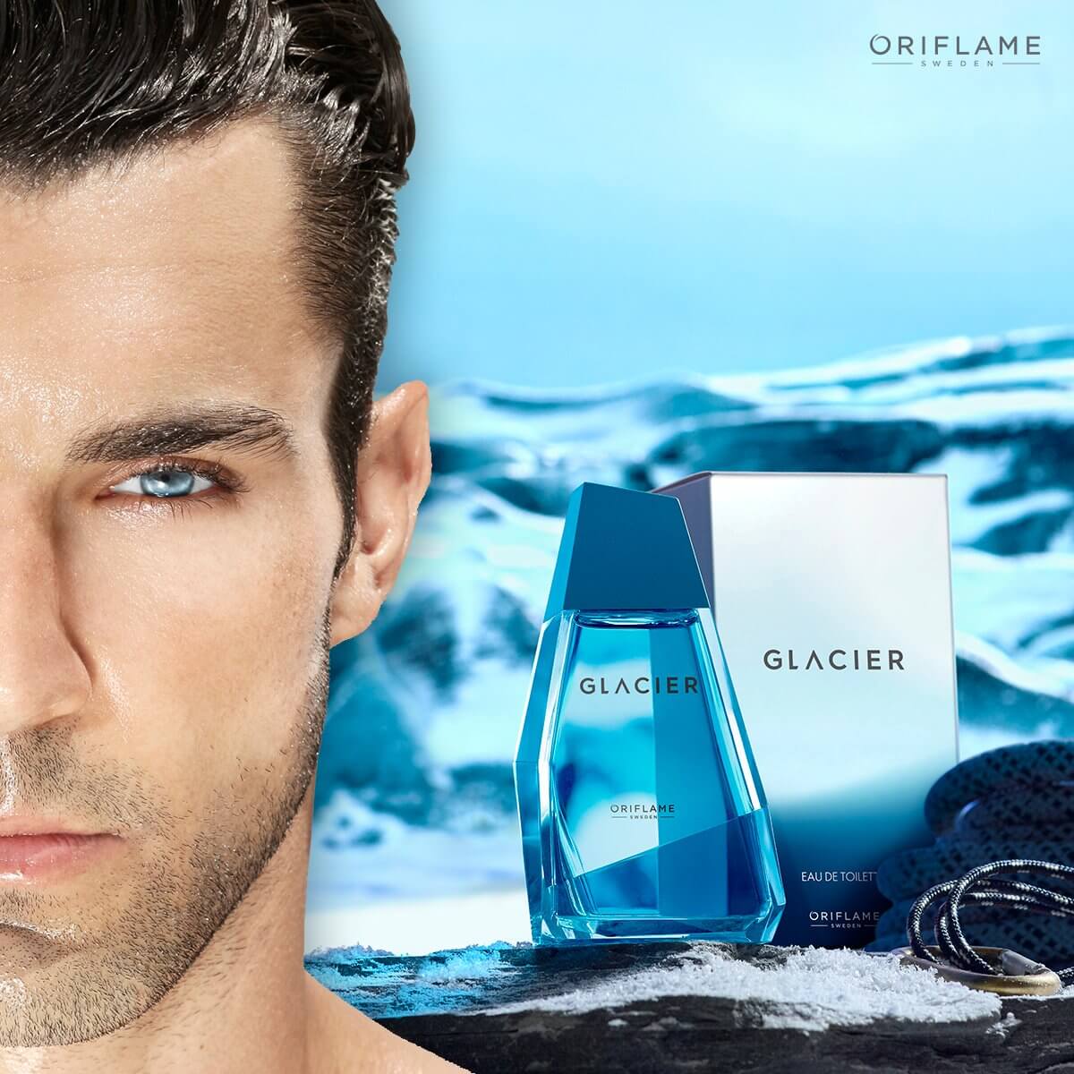ادوتویلت مردانه آبی اوریفلیم Oriflame Glacier